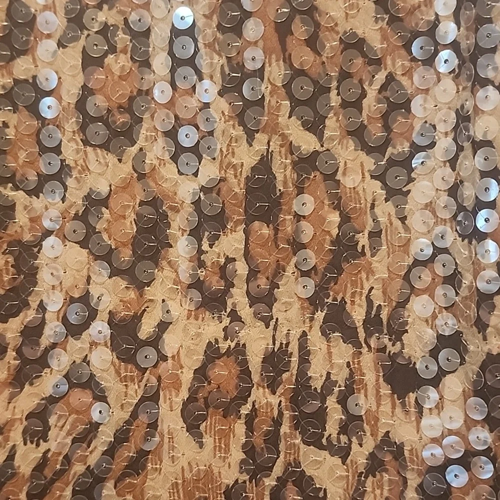 🔥Chetta B for Bergdorf Goodman Leopard Sequin Dress Size 8 EUC 🐆 - Picture 2 of 13